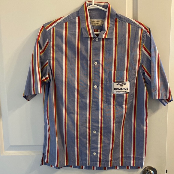 MAISON KITSUNÉ men short sleeve shirt Size 37 - Picture 1 of 5